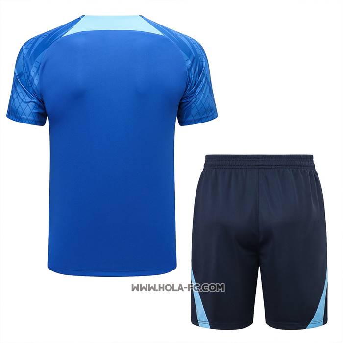 Chandal del Inglaterra 2022-2023 Manga Corta Azul - Pantalon Corto